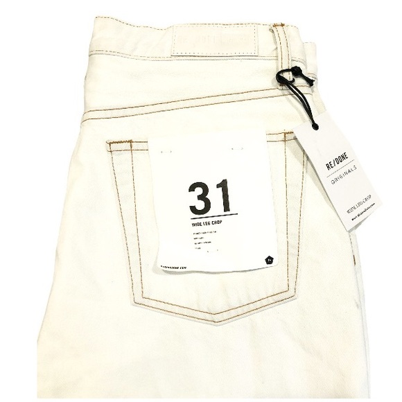 NWT RE/DONE | Wide-Leg Crop Denim Jeans - Picture 5 of 6